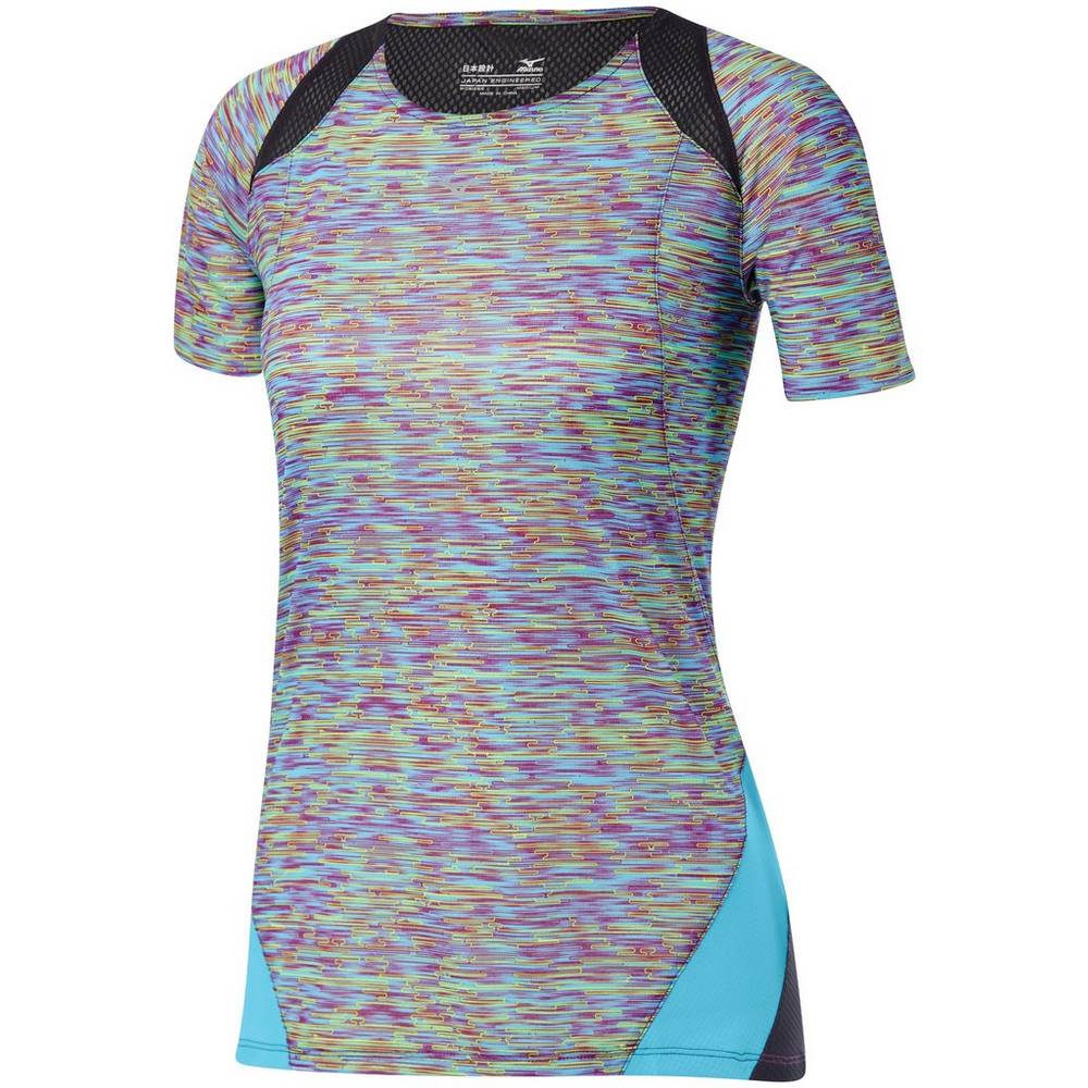 Camisetas Mizuno Aero Mujer Azules Turquesa Outlet ARDC-63481